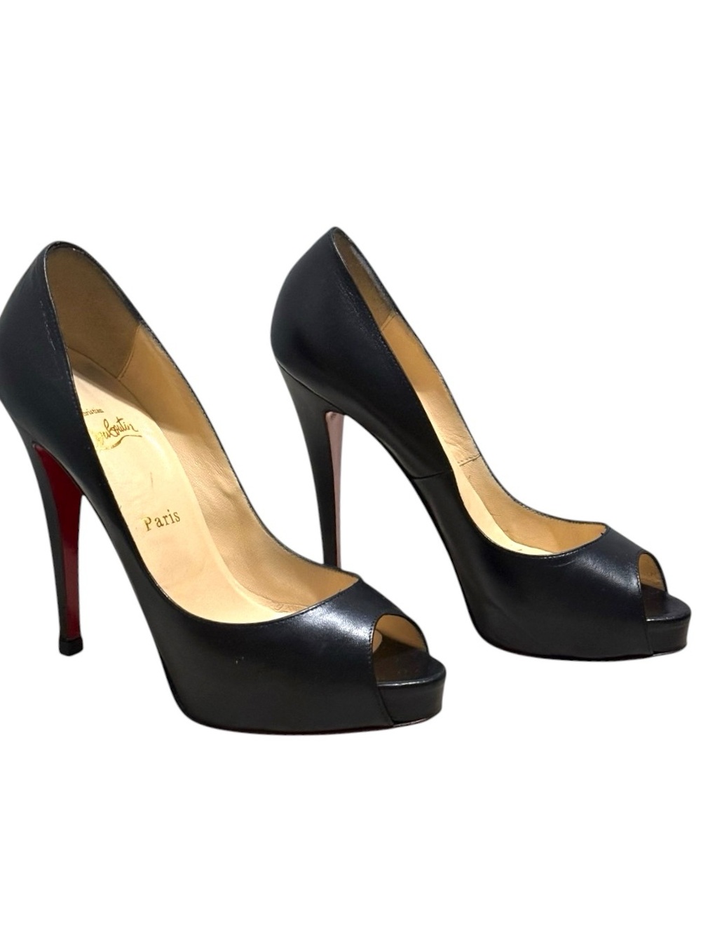 Christian Louboutin peep-toe platform Pumps Size 38.5